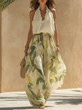 Lysandra | Conjunto Fluido Estampado de Lirios