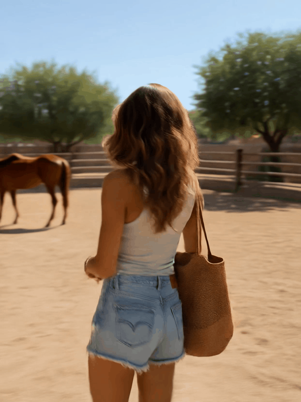 Romina | Shorts azzurro slavato con dettagli sfrangiati e vestibilità retrò