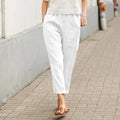 Kriza - Pantaloni casual a vita elastica con tasche, silhouette morbida