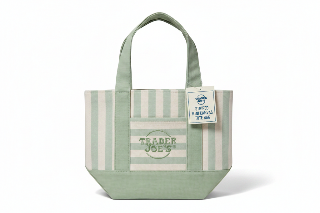 Trader Joe's Mini Striped Spring Totes Set (4 Pack)