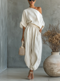 Eleonora | Set elegante monospalla due pezzi