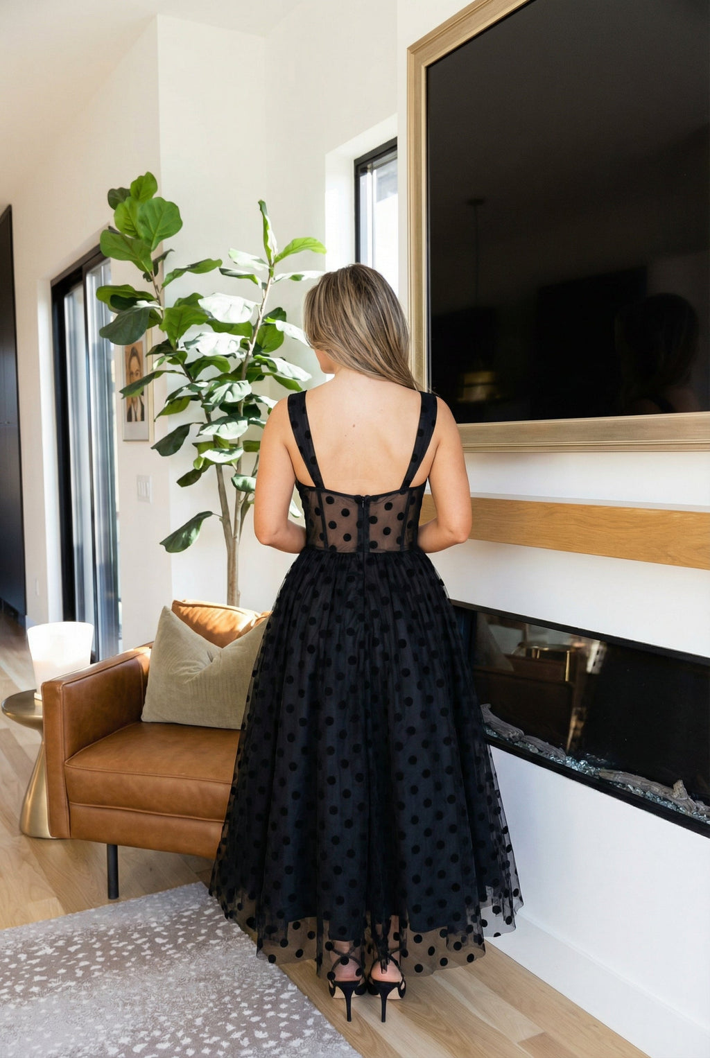 Vestido negro hermoso