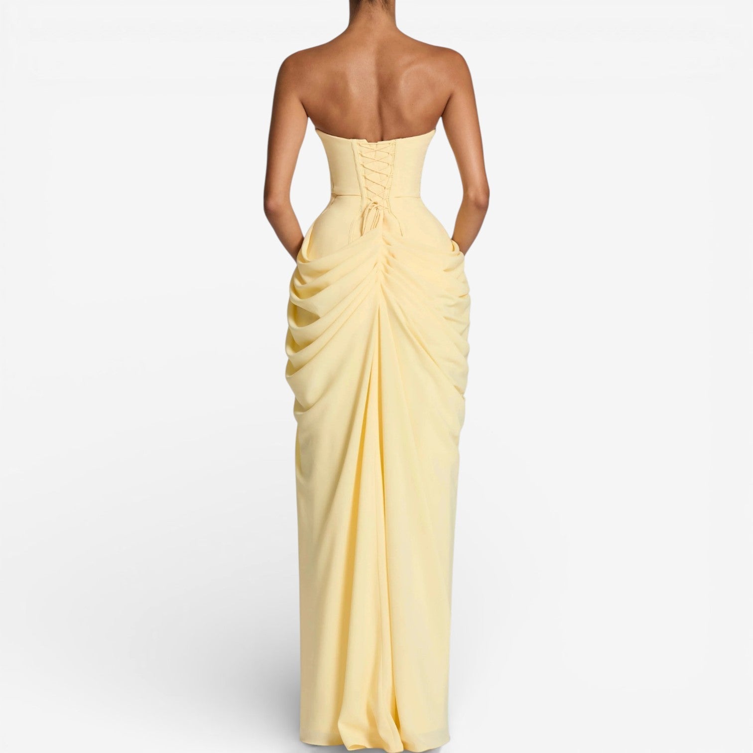 Angelina™ Vestido largo sin tirantes