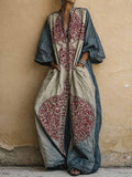Cosima | Tuta boho artistica con stampa ornamentale vintage
